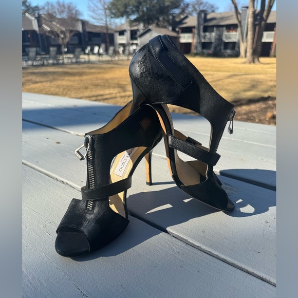 Jimmy Choo “Max” Was Zipper Sandal Booties – Size 39 (US 8-8.5) – Made in Italy - Picture 10 of 15